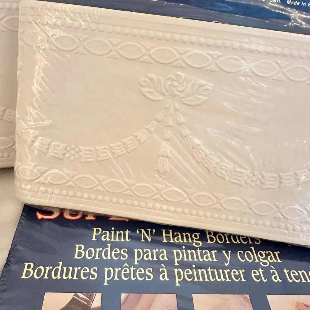 Vintage Graham & Brown Super Fresco Wallpaper Border 7 Roll NEW Paintable Ribbon